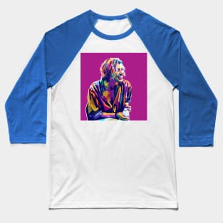 Greta Gerwig colorful Pop Art Baseball T-Shirt